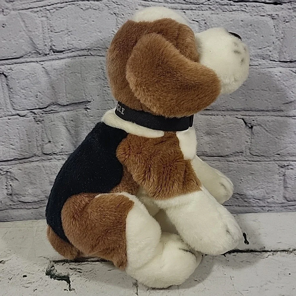 Vintage 80s Russ Berrie The Beagle‎ Puppy Dog Plush Beanbag Stuffed Animal